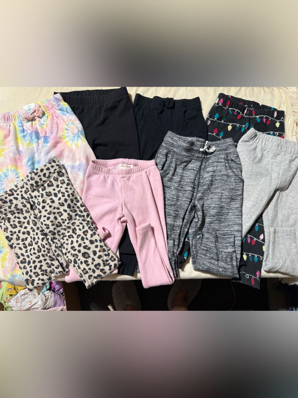 Jumping Beans Girls Pants Lot of 8 Size 4T Joggers Sweatpants Leggings Bundle